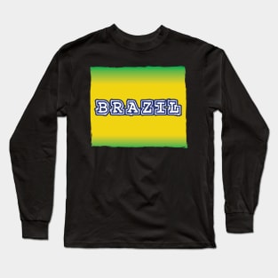 For Brazil Fan At World Cup Long Sleeve T-Shirt